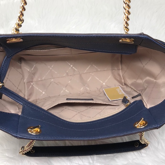 Nwt Michael Kors Jet Set travel large chain tote - Picture 3 of 6